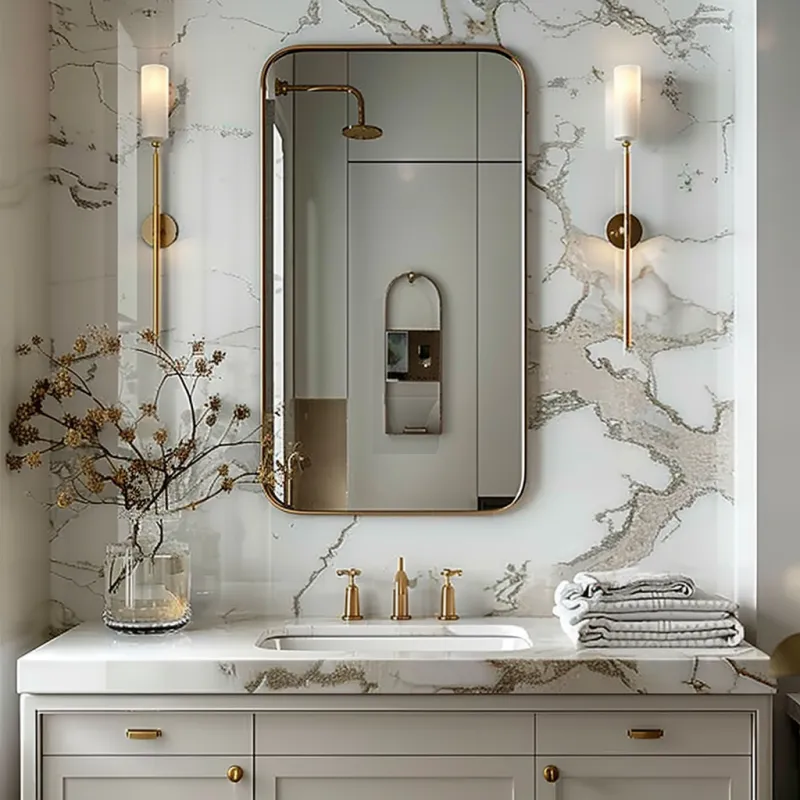 Ahşap çerçeveli yuvarlak banyo aynası nasıl temizlenir?